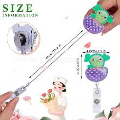 Катушка для значков из акрила и АБС-пластика со стразами и эффектом зыбучих песков&nbsp;AJEW-SZ0002-48E