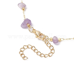 3 шт. Женские ожерелья ручной работы из цепочек с натуральным солнечным камнем&nbsp;NJEW-JN05573