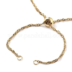 Изготовление ожерелья из сингапурской цепи из нержавеющей стали 304&nbsp;AJEW-JB01333-01