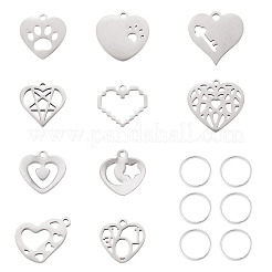 10 шт. 10 стиля подвески из нержавеющей стали 201&nbsp;STAS-TA0003-45