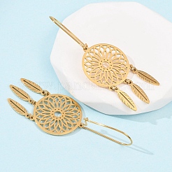 Серьги-кольца из нержавеющей стали 304&nbsp;EJEW-F393-21G