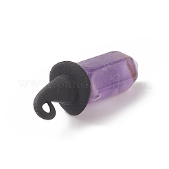 3 шт. натуральные смешанные драгоценные камни двойные остроконечные подвески&nbsp;PALLOY-JF01989