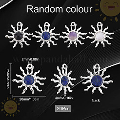 20шт подвески из натуральных драгоценных камней&nbsp;FIND-SC0003-99