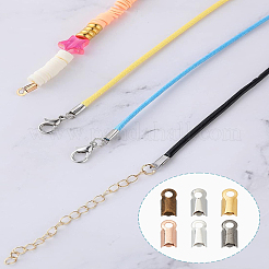 180 шт. 6-х цветные латунные складные обжимные наконечники&nbsp;KK-LP0004-66