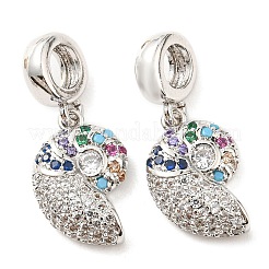 Подвески из латуни с микропаве из циркония&nbsp;KK-M247-19P