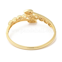 Прозрачный кубический цирконий каплевидный браслет на петлях&nbsp;BJEW-L681-002G