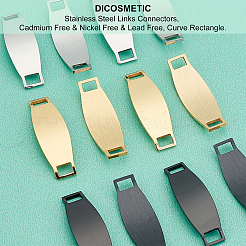 12 шт. 3 цвета 201 нержавеющая сталь соединительные звенья&nbsp;STAS-DC0006-03