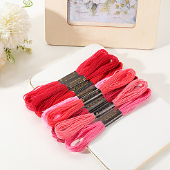 8 моток 8 цвета 6-слойная полиэфирная мулине для вышивания&nbsp;OCOR-CY0002-09F