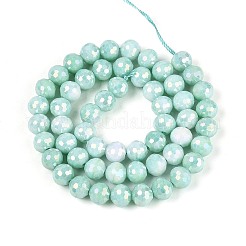 Антикоррозийные гальванические стеклянные бусины&nbsp;GLAA-N056-8mm-02