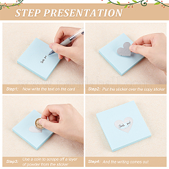 Рулоны с наклейкой для паролей с пленкой с покрытием&nbsp;STIC-WH0003-003C