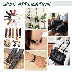 Плоский шнур из искусственной кожи длиной 5 м. SRIB-WH0011-163E