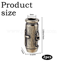 2 шт. Латунные бусины&nbsp;KK-DC0004-93AS