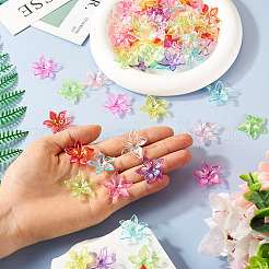 80шт 8 цвета акриловые колпачки для бусин&nbsp;MACR-TA0002-01