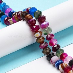 Натуральный полосатый агат / полосатые агатовые бусы&nbsp;G-E605-A01-02A