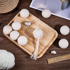 Незавершенные бусы из натурального дерева&nbsp;WOOD-WH0002-41