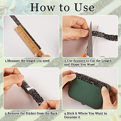 5м блестящие смоляные стразы горячей фиксации&nbsp;DIY-TA0011-25B