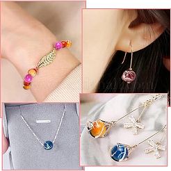 150 шт. акриловые круглые бусины для волочения&nbsp;ACRP-YW0001-12A