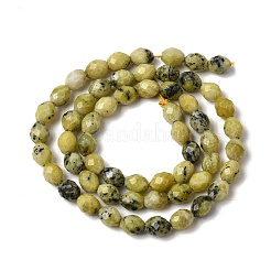 Бусы из натуральной желтой бирюзы (яшмы)&nbsp;G-K376-F04-01