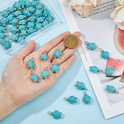 50шт подвески из окрашенной синтетической бирюзы&nbsp;PALLOY-AB00113