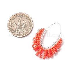 4шт подвески из стеклянного бисера&nbsp;PALLOY-MZ01260