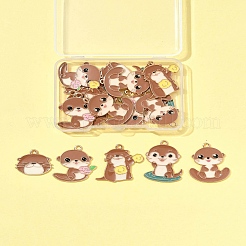 20шт 5 стиля подвески из сплава с эмалью&nbsp;ENAM-FS0003-06