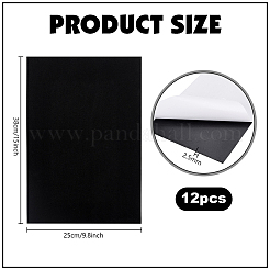 12 шт. прямоугольные самоклеящиеся листы из вспененного eva&nbsp;AJEW-PH0007-31B