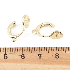 Латунные серьги с клипсами&nbsp;LS-KK-K371-27A-G