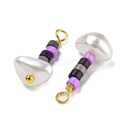 Абс пластмассовые жемчужные подвески&nbsp;KK-C046-01B