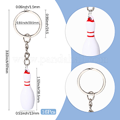 16шт брелок-подвеска из сплава смолы&nbsp;KEYC-SP0001-35