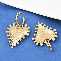 Серьги-кольца в форме сердца из нержавеющей стали 304&nbsp;EJEW-K268-74G