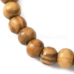 Браслеты из круглых деревянных бусин&nbsp;BJEW-JB12671