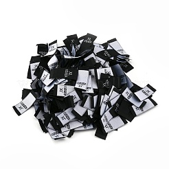Этикетки с размерами одежды из полиэстера (xl)&nbsp;FIND-WH0003-76B
