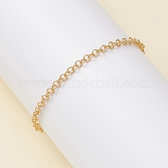 Паяные латунные браслеты-цепочки «роло»&nbsp;BJEW-JB12723