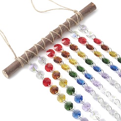 Стеклянные каплевидные и восьмиугольные бусины&nbsp;HJEW-JM04540