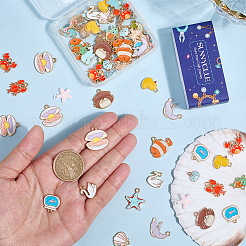 80шт 20 стиля подвески из сплава с эмалью&nbsp;ENAM-SC0007-08B