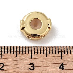 Латунные бусины с микропаве на День святого Валентина&nbsp;LS-KK-K361-06G