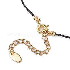 Ожерелья из натурального черного оникса (окрашенного и нагретого) в форме тыквы&nbsp;NJEW-JN05246-01