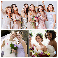 16 шт. набор из 16-х стильных жестяных значков&nbsp;JEWB-GF0001-17