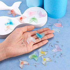 DIY подвески из смолы с рыбьим хвостом&nbsp;DIY-TA0010-71