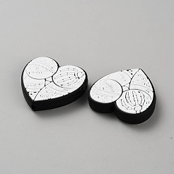 Силиконовые фокусные бусины в готическом стиле&nbsp;SIL-CJC0015-02C