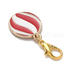 4 шт. 4 стиля подвески из сплава и эмали на рождественскую тематику&nbsp;X-HJEW-JM04056