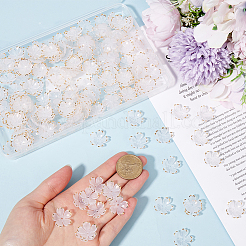 200 шт. акриловые колпачки для бусин&nbsp;OACR-SC0001-83F