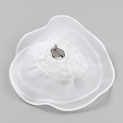 Многорядные броши из полиэстера с цветком&nbsp;JEWB-WH20003-05B