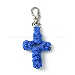 Подвеска-крест ручной работы из полиэстера и спандекса&nbsp;HJEW-JM02690