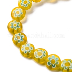 Ручной работы millefiori стеклянные бусины нитки LAMP-G164-12B