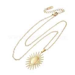 Подвески из нержавеющей стали 304 с изображением подсолнечника&nbsp;NJEW-M096-08G