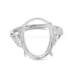 Регулируемые 925 серебряные серьги с 4 зубцами&nbsp;STER-K179-24P