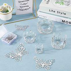 Украшение для торта из цинкового сплава AJEW-CP0008-85G