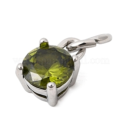 Подвески из нержавеющей стали Birthdaystone с тематикой августа 304&nbsp;STAS-B128-60P-08