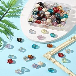 110шт 11 цвета прозрачные акриловые бусины&nbsp;MACR-FS0002-07